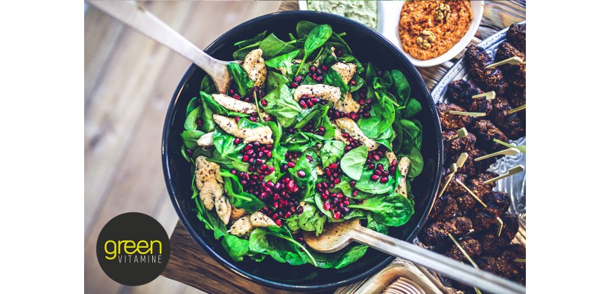 Salade Épinards et émincés de Poulets